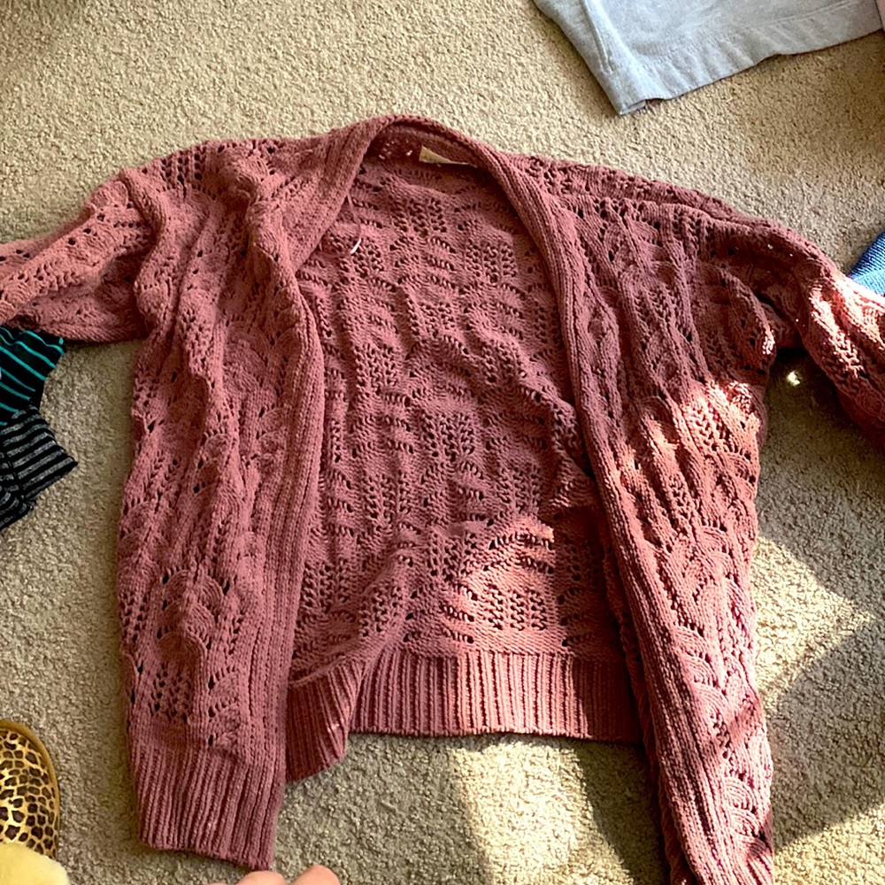 Oversized knit cardigan